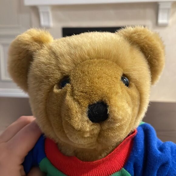 OshKosh B’gosh Eden Toys Teddy Bear in Collegiate Sweater Great Used Condition - Picture 8 of 8